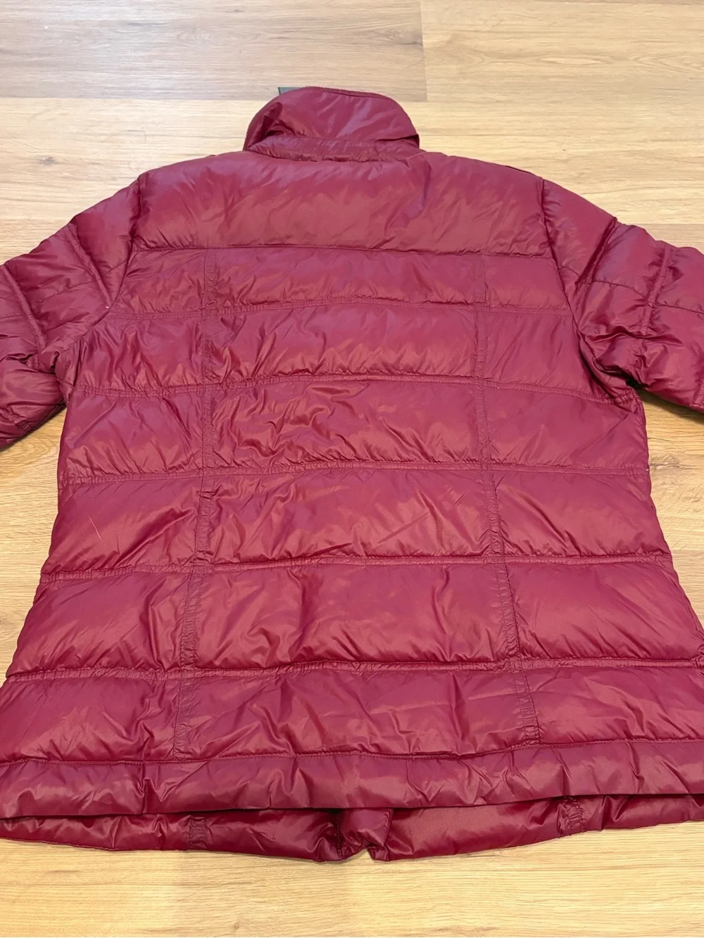 NWT Katherine Barclay Quilted Puffer Jacket - Burgundy Women's Size Large